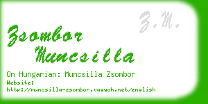 zsombor muncsilla business card